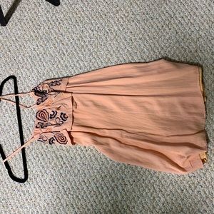 Pink dress off shoulder